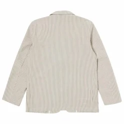 Universal Works Veste Derby Rayures | Gris Discount