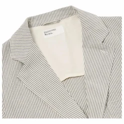 Universal Works Veste Derby Rayures | Gris Discount