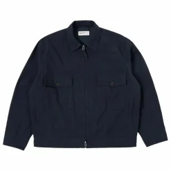 Universal Works Veste E130 Ospina Coton Recyclé | Bleu marine