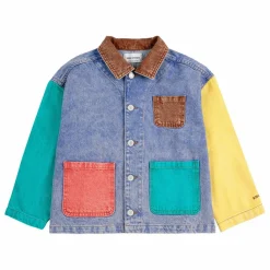 Outlet Bobo Choses Veste en Jean Colorblock Coton Bio | Bleu