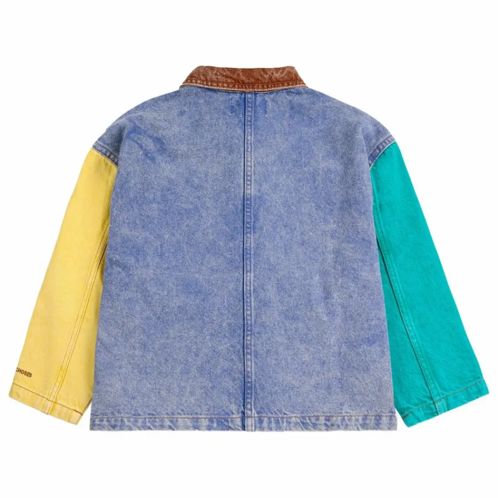 Outlet Bobo Choses Veste en Jean Colorblock Coton Bio | Bleu