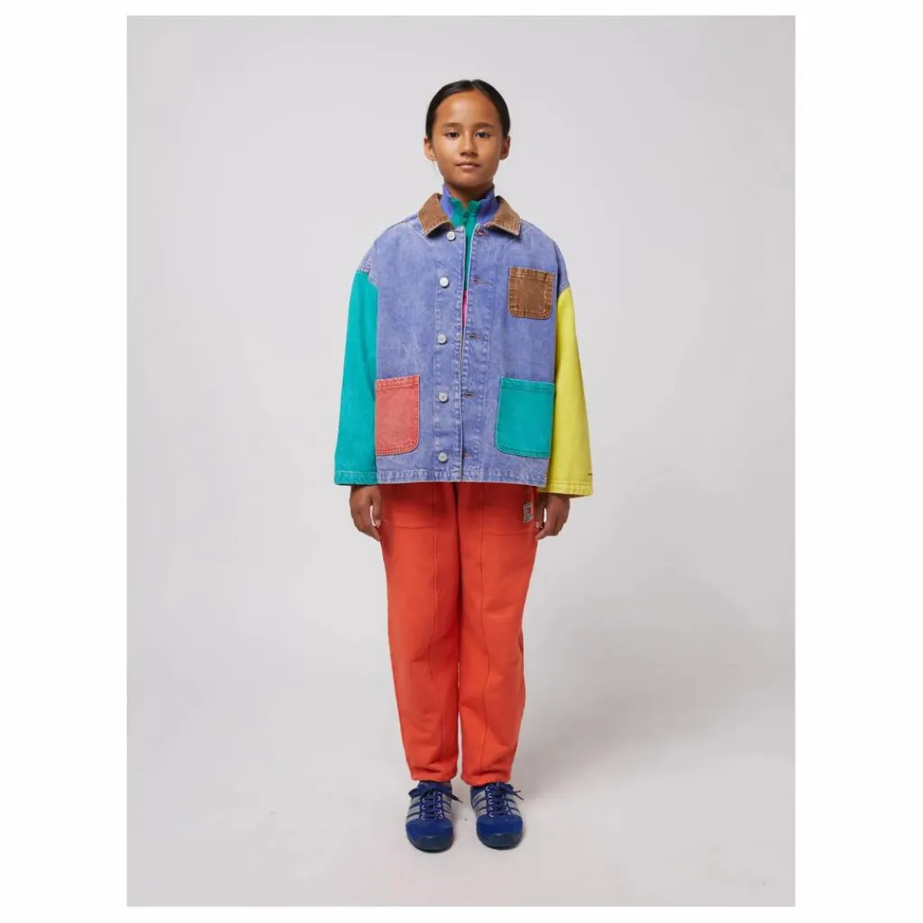 Outlet Bobo Choses Veste en Jean Colorblock Coton Bio | Bleu