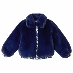 Stella McCartney Kids Veste Façon Fourrure Etoiles | Bleu Outlet