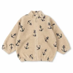 Enfant Konges Sløjd Manteaux, Blousons|Manteaux, Blousons|Veste Façon Sherpa Jody Ancres Fibres Recyclées |