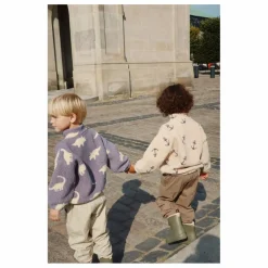 Enfant Konges Sløjd Manteaux, Blousons|Manteaux, Blousons|Veste Façon Sherpa Jody Ancres Fibres Recyclées |