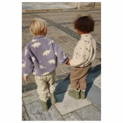 Enfant Konges Sløjd Manteaux, Blousons|Manteaux, Blousons|Veste Façon Sherpa Jody Ancres Fibres Recyclées |