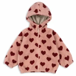 Sale Konges Sløjd Veste Façon Sherpa Jody Coeurs Fibres Recyclées | Rose