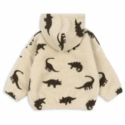 Online Konges Sløjd Veste Façon Sherpa Jody Dinosaures Fibres Recyclées | Vert kaki