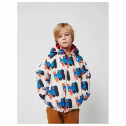 Clearance Bobo Choses Veste Imperméable Réversible Fibres Recyclées | Blanc