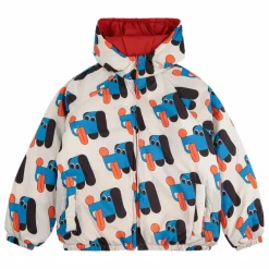 Clearance Bobo Choses Veste Imperméable Réversible Fibres Recyclées | Blanc