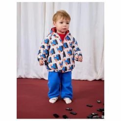 Bobo Choses Veste Imperméable Réversible Fibres Recyclées Bébé | Bleu Sale