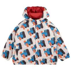 Bobo Choses Veste Imperméable Réversible Fibres Recyclées Bébé | Bleu Sale