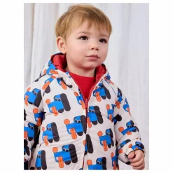 Bobo Choses Veste Imperméable Réversible Fibres Recyclées Bébé | Bleu Sale