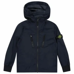 Stone Island Veste Logo Capuche | Bleu marine Hot