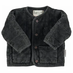 Piupiuchick Veste Matelassée Côtelée Coton Bio | Noir Online