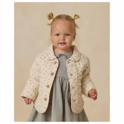 Enfant Quincy Mae Veste Matelassée Fleurie Gaze de Coton Bio |