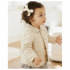 Enfant Quincy Mae Veste Matelassée Fleurie Gaze de Coton Bio |
