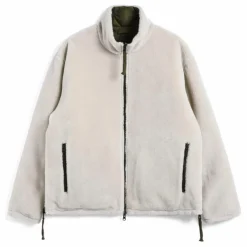 Taion Veste Militaire Réversible Col Montant | Olive Outlet