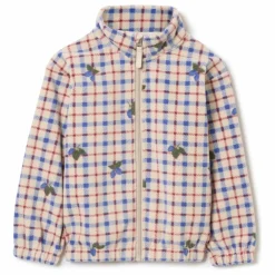 garbo&friends Veste Mulberry Carreaux Mini | Ecru Outlet