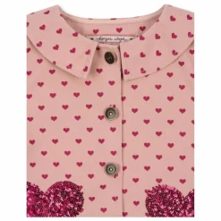 Enfant Konges Sløjd Veste Nola Cœurs Coton Bio |