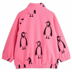 Mini Rodini Veste Polaire Pingouin Fibres Recyclées | Rose Best