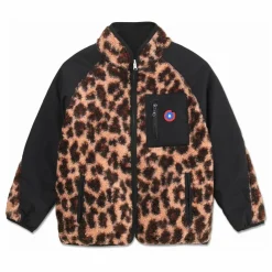 Enfant Flotte Veste Polaire Réversible Monceau Léopard Fibres Recyclées |