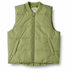 Wheat Veste Puffer Sans Manches Andre Unie Fibres Recyclées | Vert Outlet