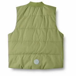 Wheat Veste Puffer Sans Manches Andre Unie Fibres Recyclées | Vert Outlet