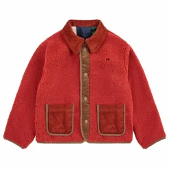 Best Bobo Choses Veste Réversible Carreaux Fibres Recyclées | Rouge