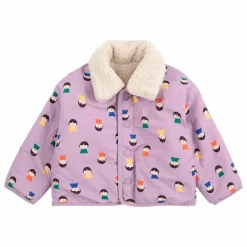 Bobo Choses Veste Réversible Façon Sherpa Fibres Recyclées | Lilas tLilas Clearance