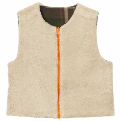 Arsène et Les Pipelettes Veste Réversible Giacomo Sherpa | Vert forêt