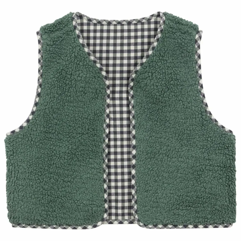 Arsène et Les Pipelettes Veste Réversible Giulia Sherpa | Vert Online