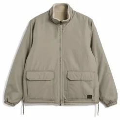 Clearance Taion Veste Réversible Militaire Col Montant | Mocha