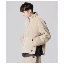 Clearance Taion Veste Réversible Militaire Col Montant | Mocha