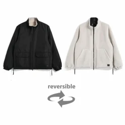 Discount Taion Veste Réversible Military Boa | Noir