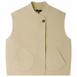 Clearance Soeur Veste Sans Manches Adeline Laine | Craie