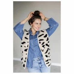 Best Alwero Veste Sans Manches Alpen Guépard - Collection Adulte | Beige