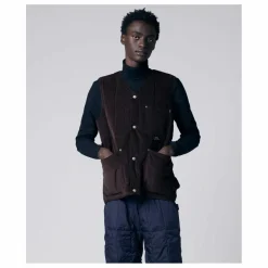 Homme Taion Veste Sans Manches Col V Button Neck |