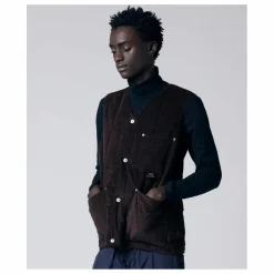 Homme Taion Veste Sans Manches Col V Button Neck |