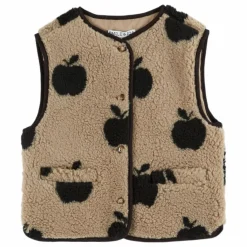 Enfant Emile et Ida Manteaux, Blousons|Veste Sans Manches Façon Sherpa Pommes |