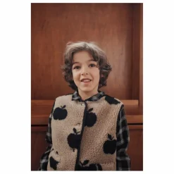 Enfant Emile et Ida Manteaux, Blousons|Veste Sans Manches Façon Sherpa Pommes |