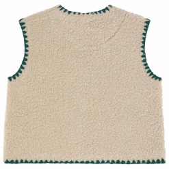 Tinycottons Veste Sans Manches Façon Sherpa | Beige