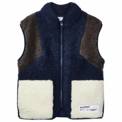 Clearance Wynken Veste Sans Manches Façon Sherpa Wilderness | Bleu marine
