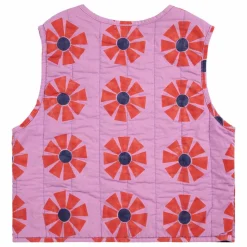 Enfant Bobo Choses Manteaux, Blousons|Veste Sans Manches Kaleidoscope Coton Bio | Lilas