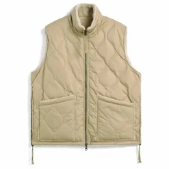 Discount Taion Veste Sans Manches Militaire Réversible Col Montant | Fauve