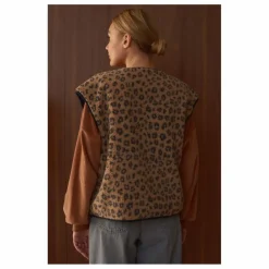 Femme Marlot Paris Vestes, Blousons|Veste Sans Manches Néo Léopard - Collection Femme |