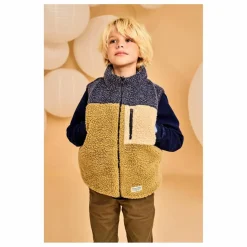 Enfant AO76 Veste Sans Manches Réversible Façon Sherpa Teddy |