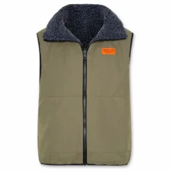 Enfant AO76 Veste Sans Manches Réversible Façon Sherpa Teddy |