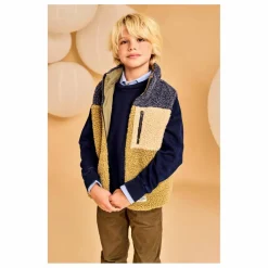 Enfant AO76 Veste Sans Manches Réversible Façon Sherpa Teddy |