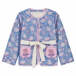 Louise Misha Veste Teliani Coton Bio | Bleu New